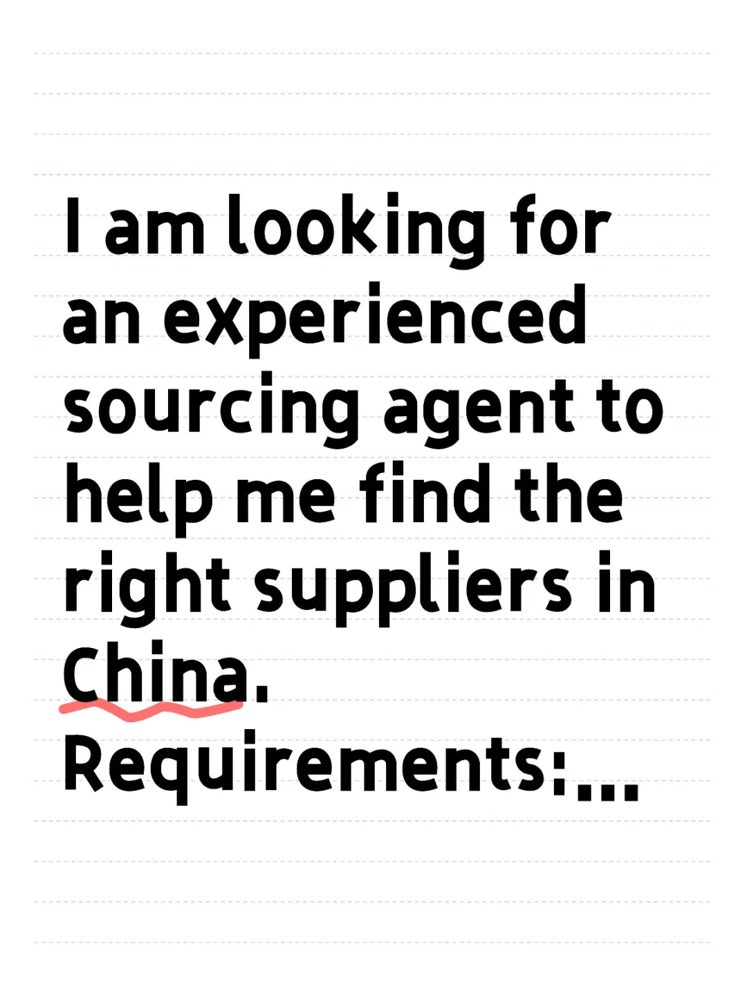 Need Purchasing Agent from China
