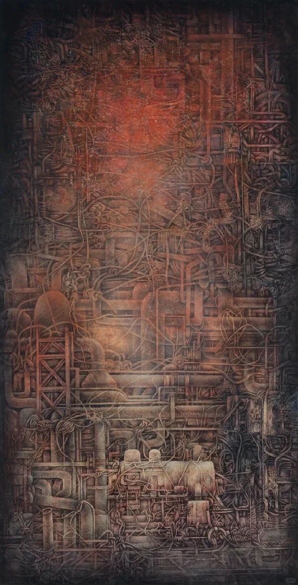 湖南工业题材美术作品展部分