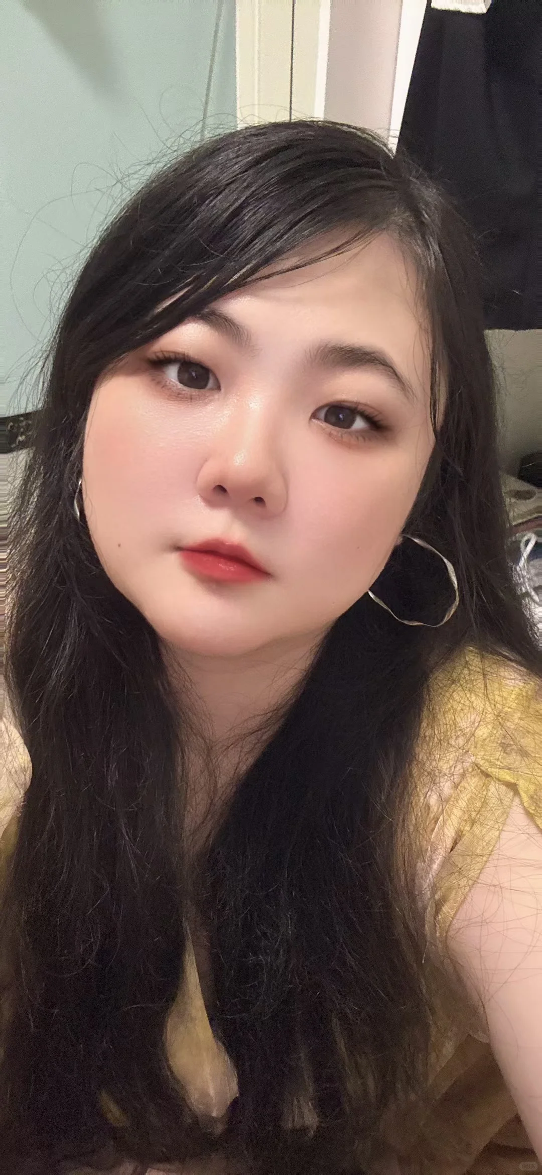 现在无刘海有点成熟有点不习惯