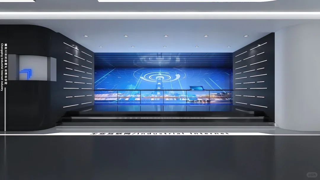 光与科技的未来感展厅设计