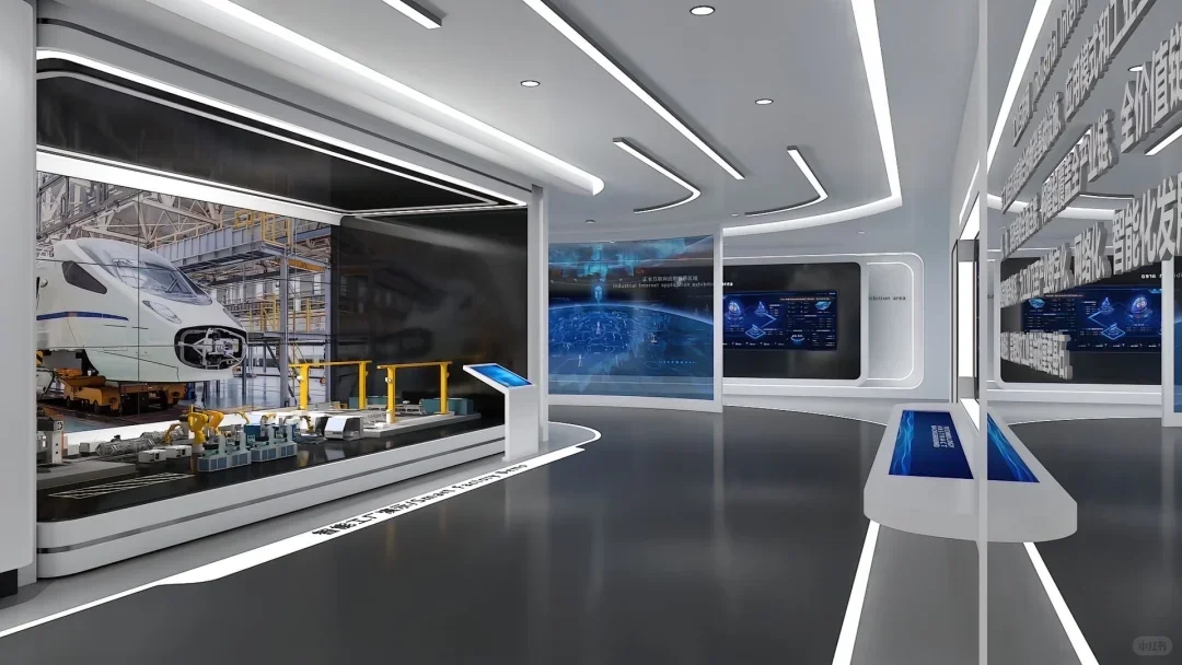 光与科技的未来感展厅设计