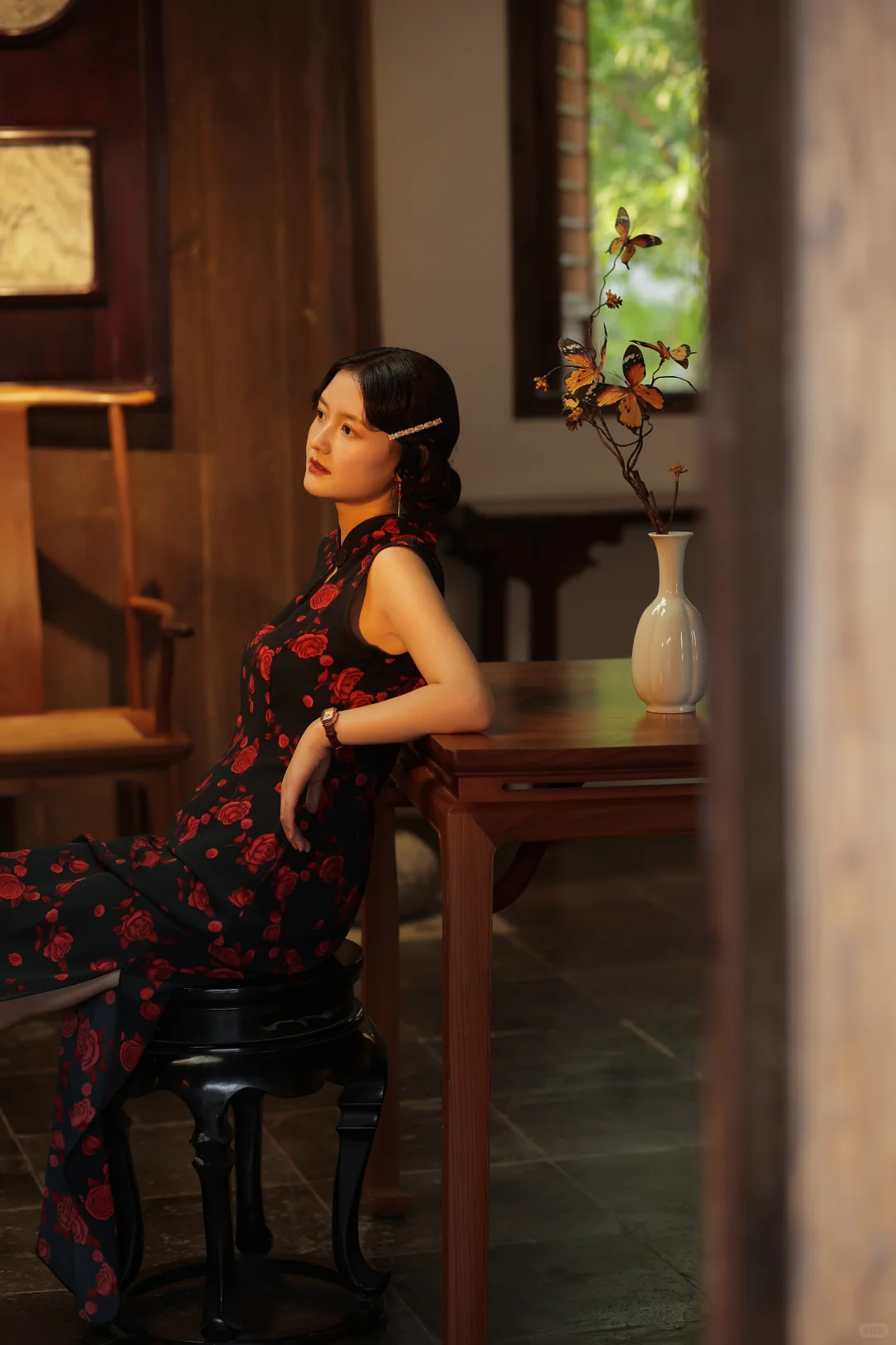 旧时光美人✨苏州民国手推波旗袍写真