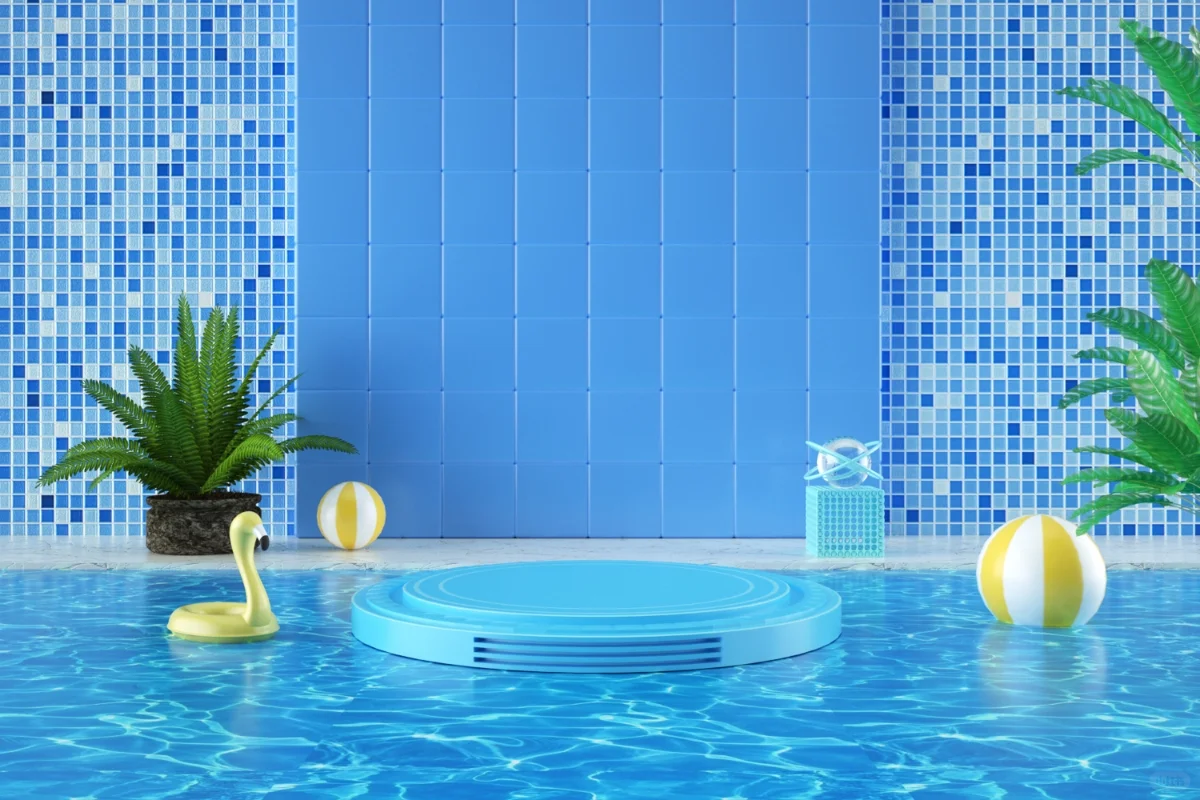 展台背景 | 夏日清凉水面