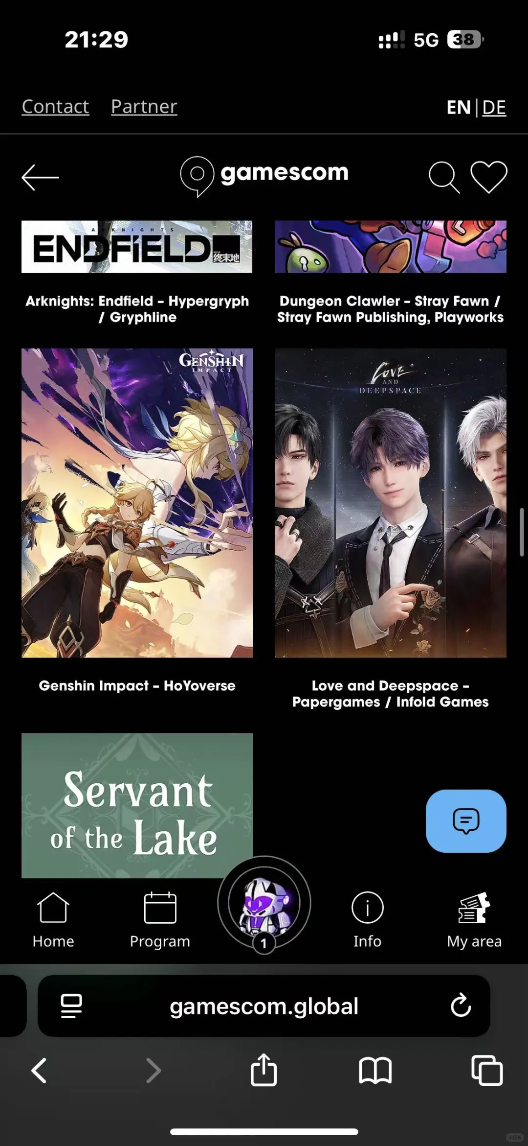 是的，深空提名科隆游戏展最佳手游了