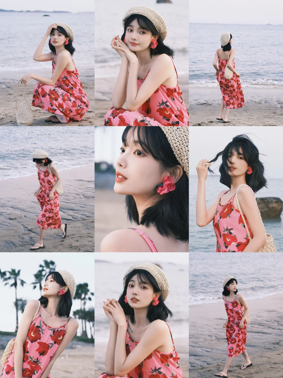 ? ?? ? ⭒˚ 她有好多海边拍照姿势.ᐟ.ᐟ