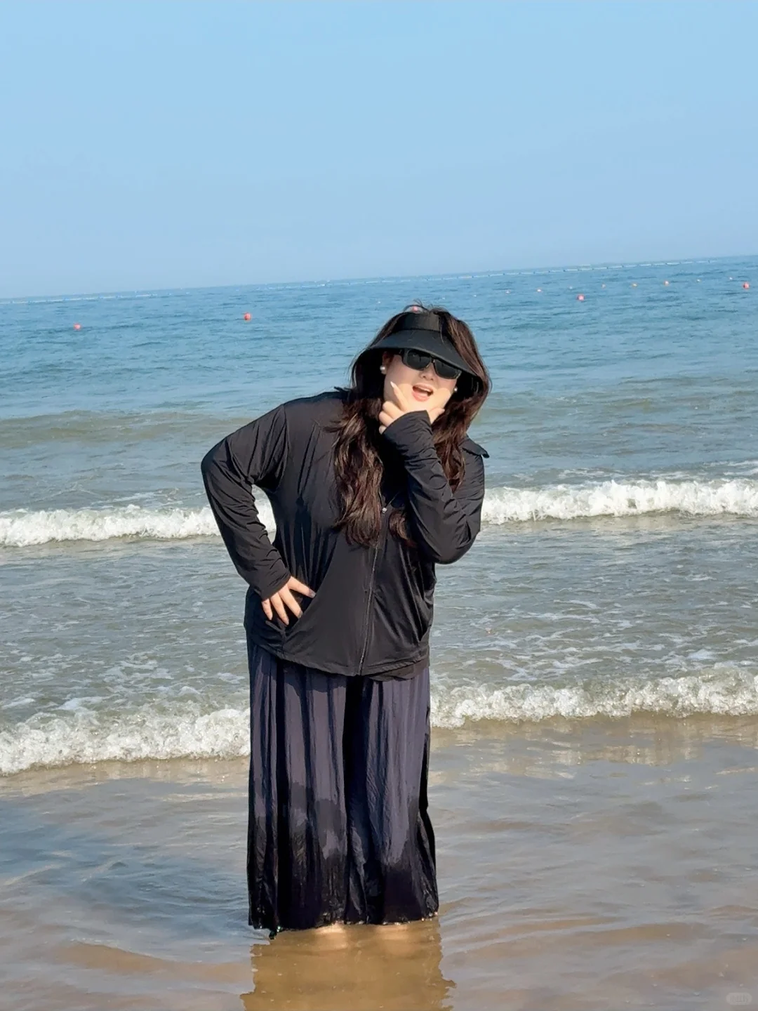 大码穿搭之海边防护篇