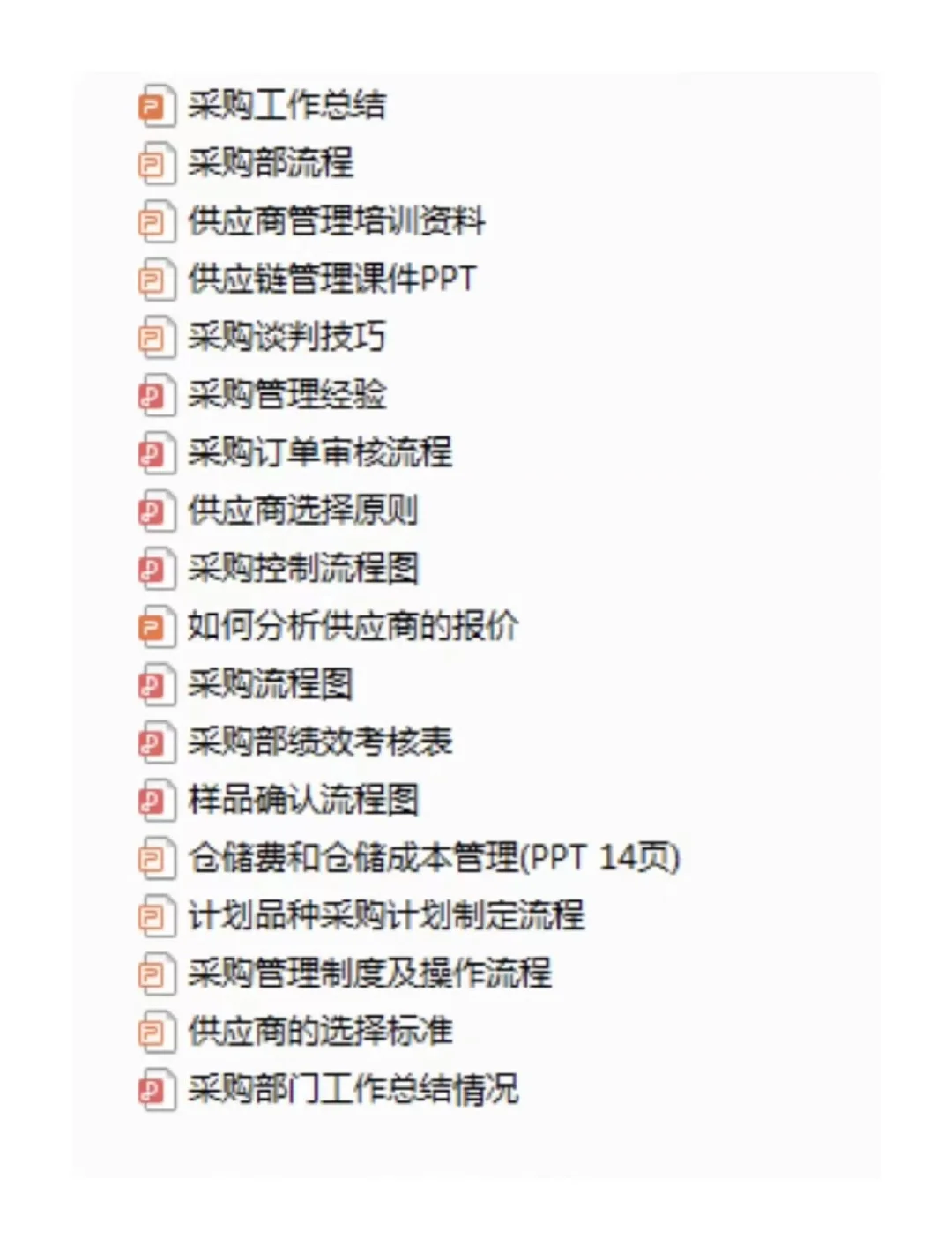 采购部常用PPT