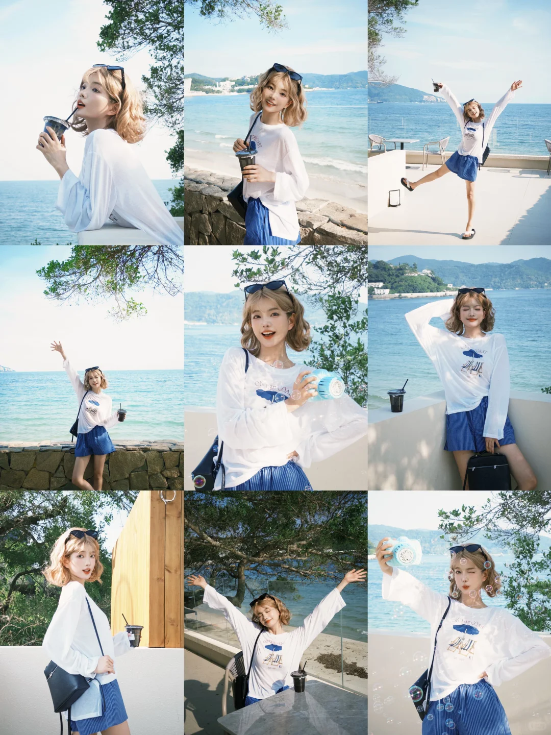 ? ?? ? ⭒˚ 她有好多海边拍照姿势.ᐟ.ᐟ