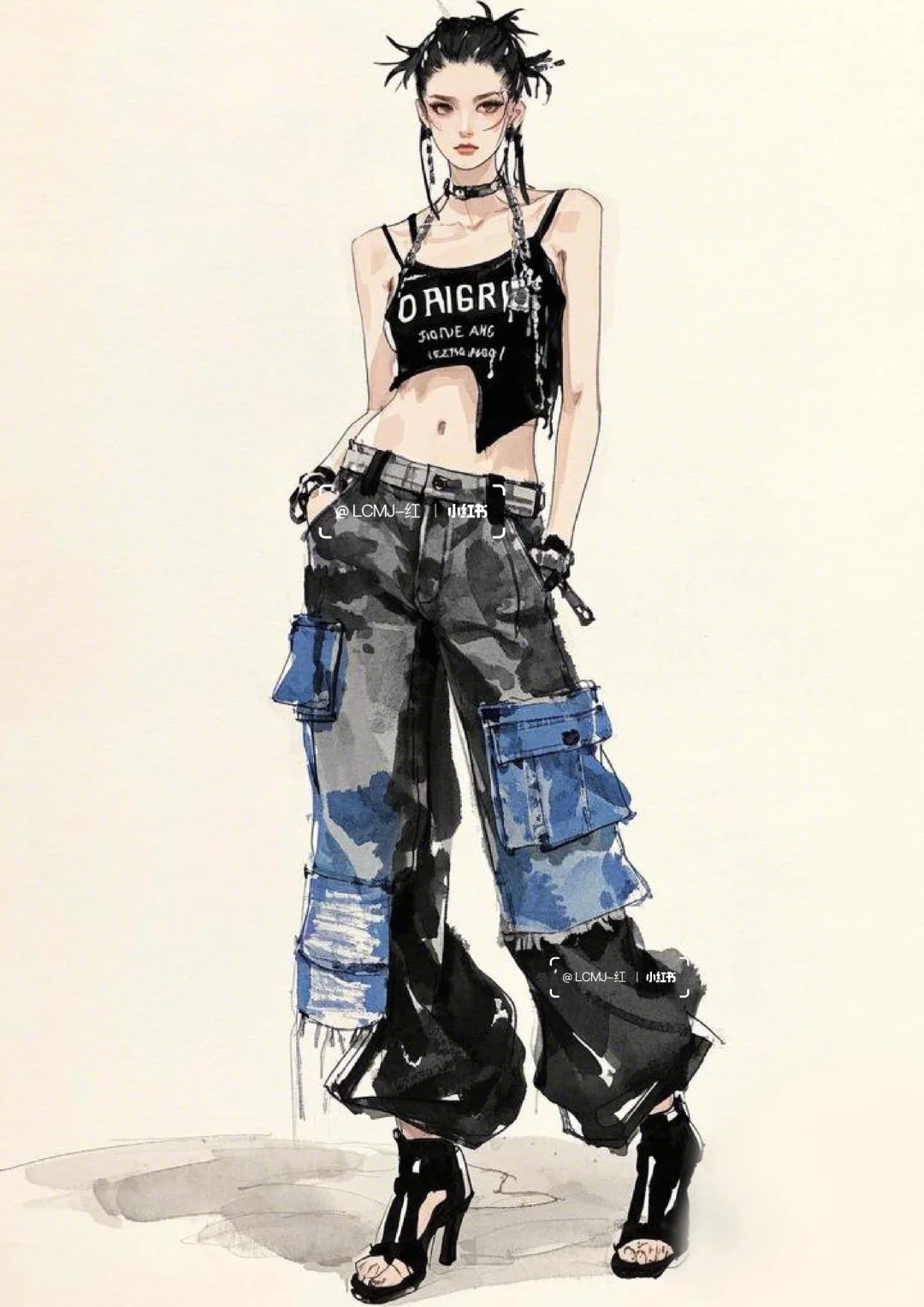 叛逆美学：高街辣妹的机能风穿搭法则