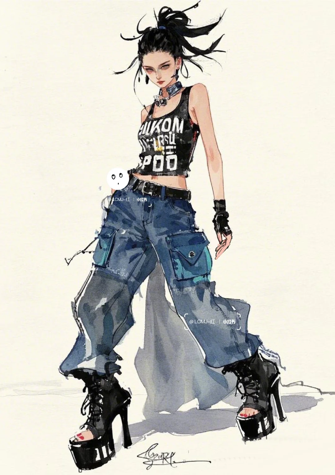 叛逆美学：高街辣妹的机能风穿搭法则