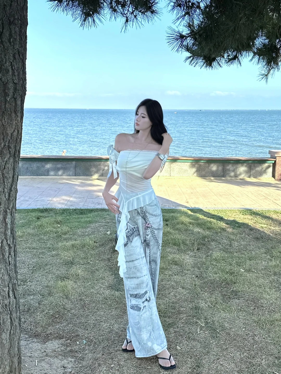 ins海边氛围感穿搭～?