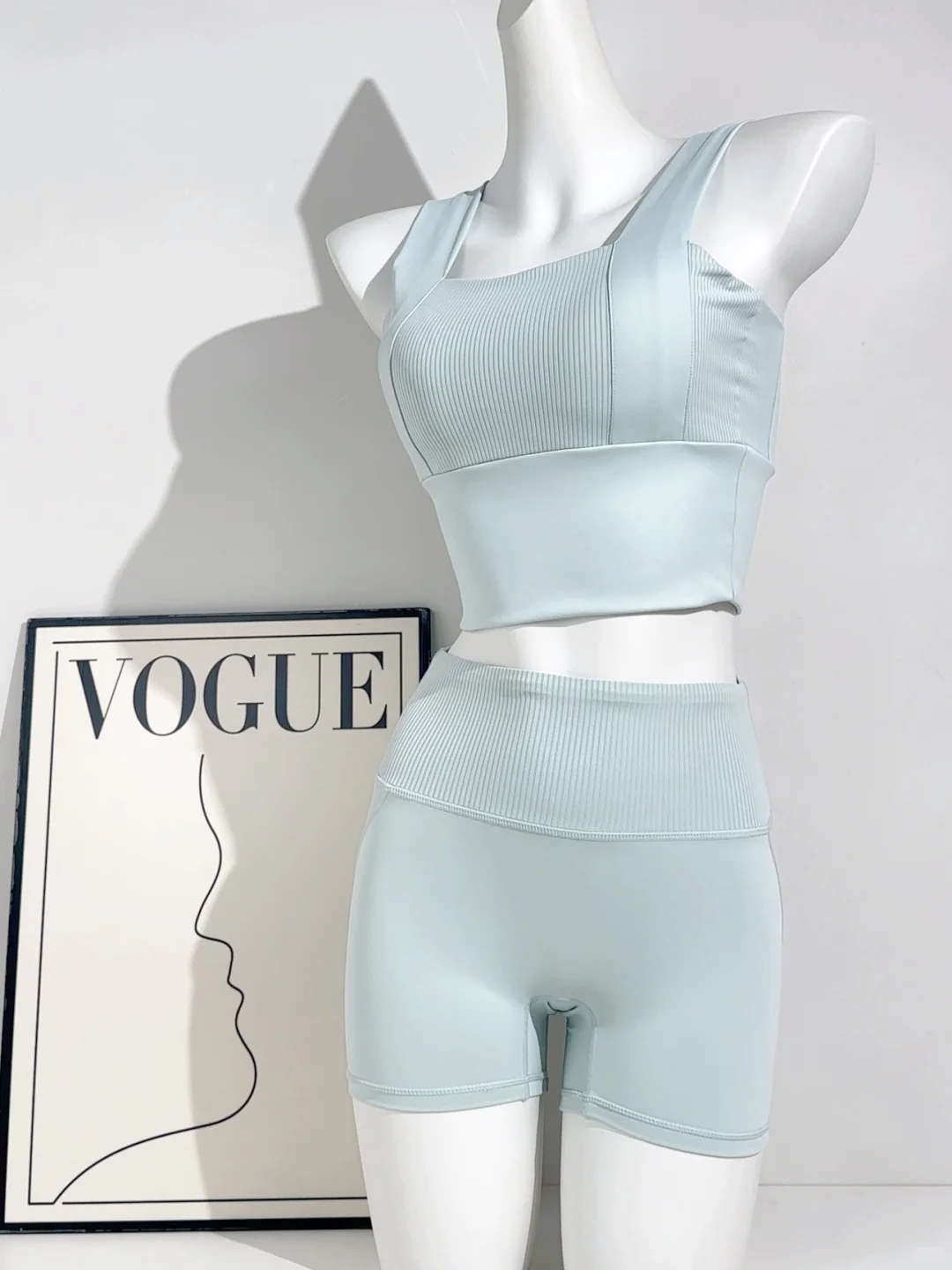 今日份普拉提女孩?温柔蓝色系?49超显瘦