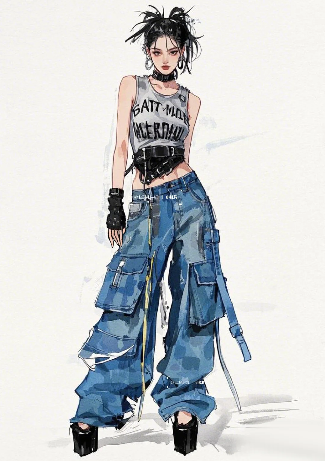 叛逆美学：高街辣妹的机能风穿搭法则