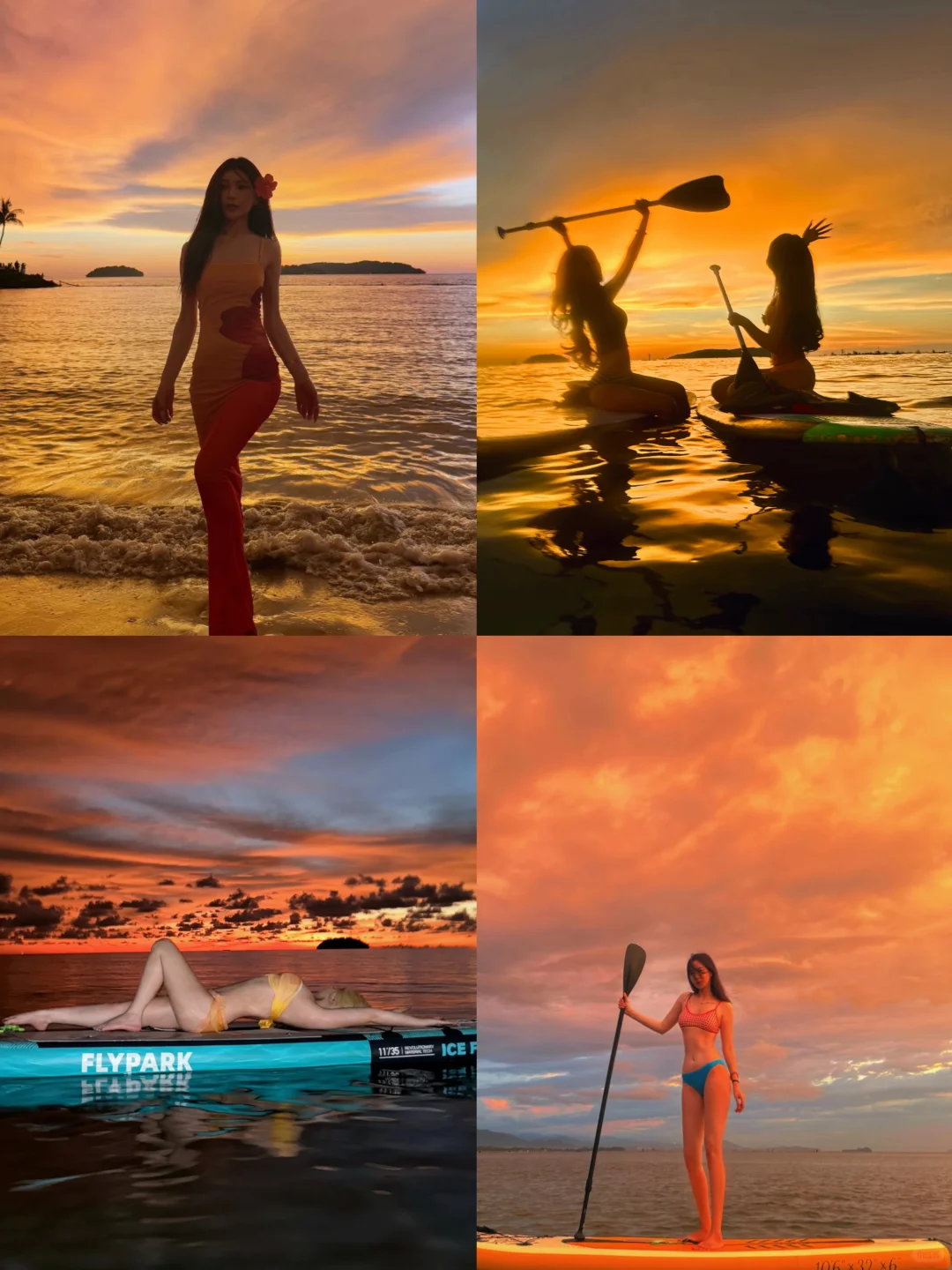 存一些亚庇绝美日落拍照姿势?