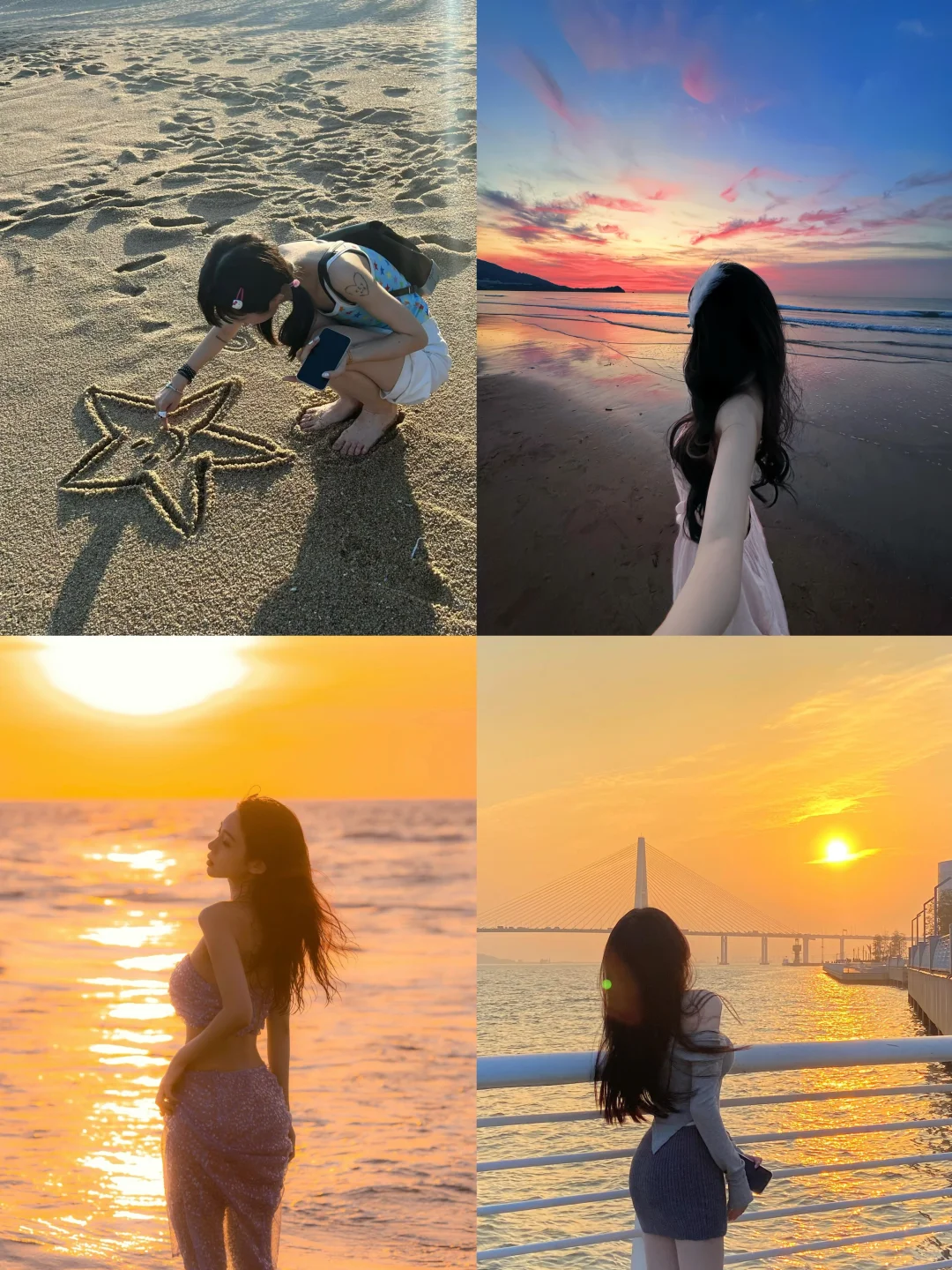 存一些不露脸海边拍照?氛围感拉满～