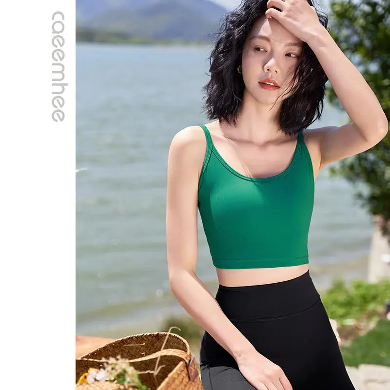 卡益瑜伽服女背心带胸垫，时尚又高级⚡️