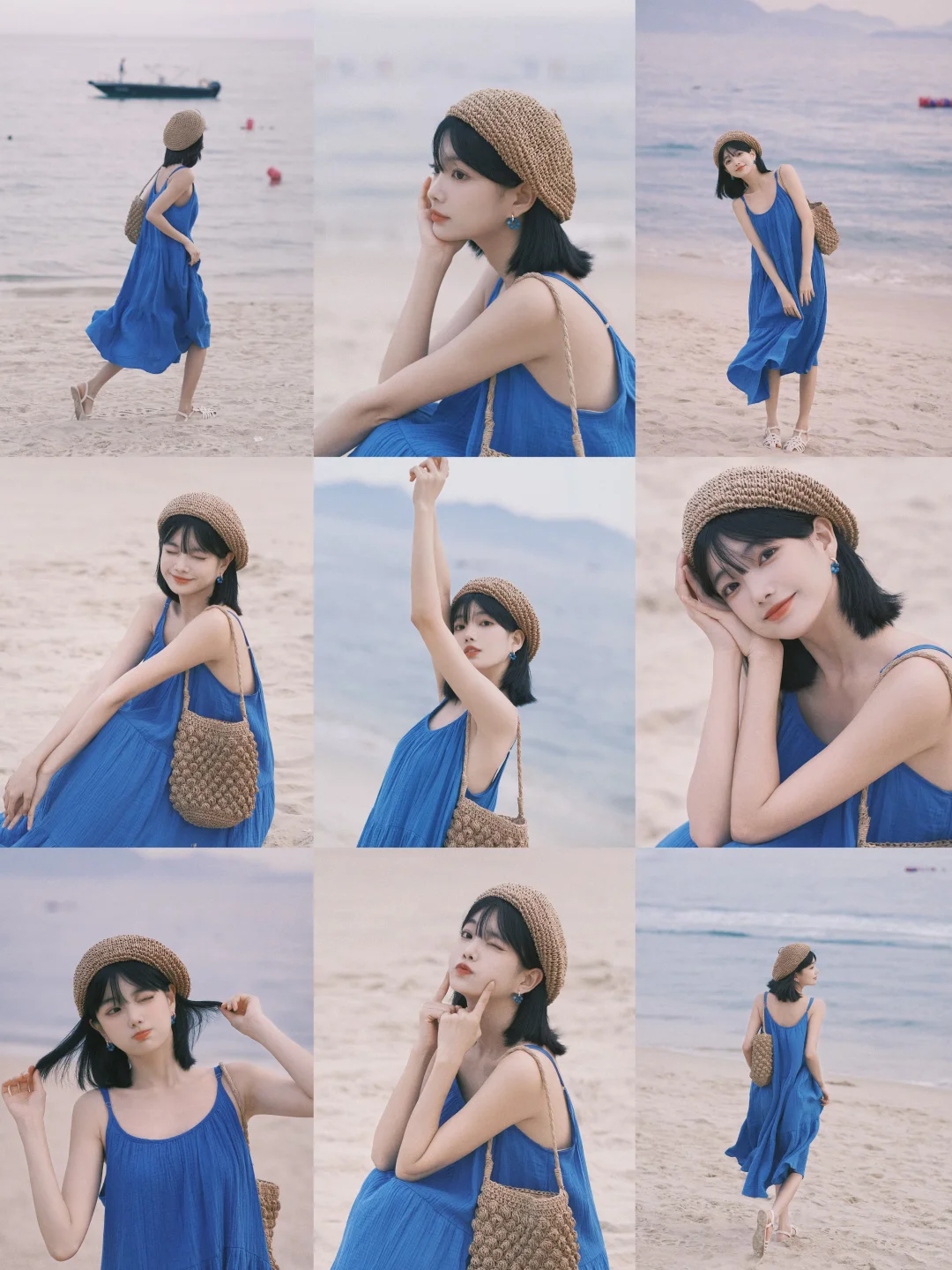 ? ?? ? ⭒˚ 她有好多海边拍照姿势.ᐟ.ᐟ