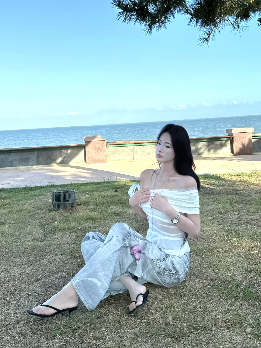 ins海边氛围感穿搭～?