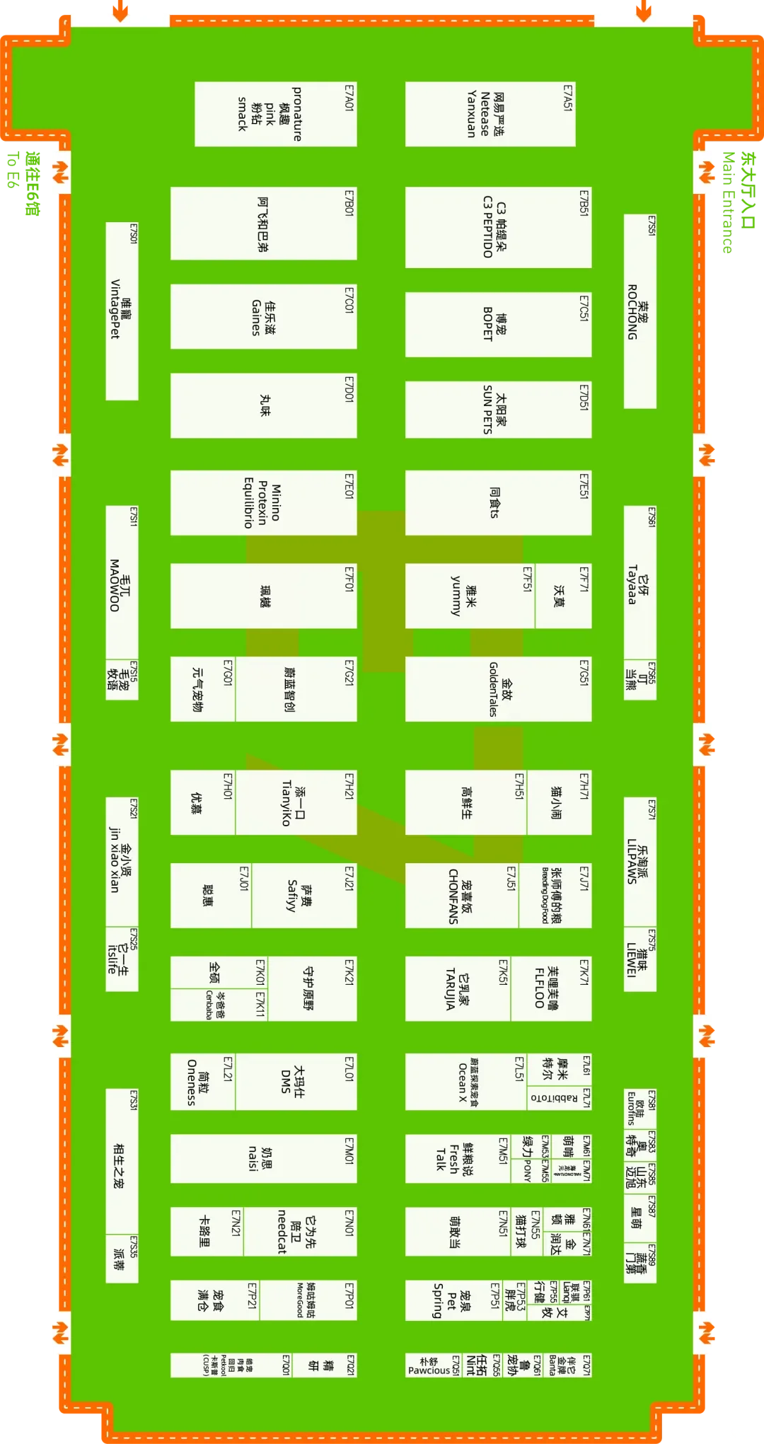 2025亚宠展全馆展位图（快收藏）