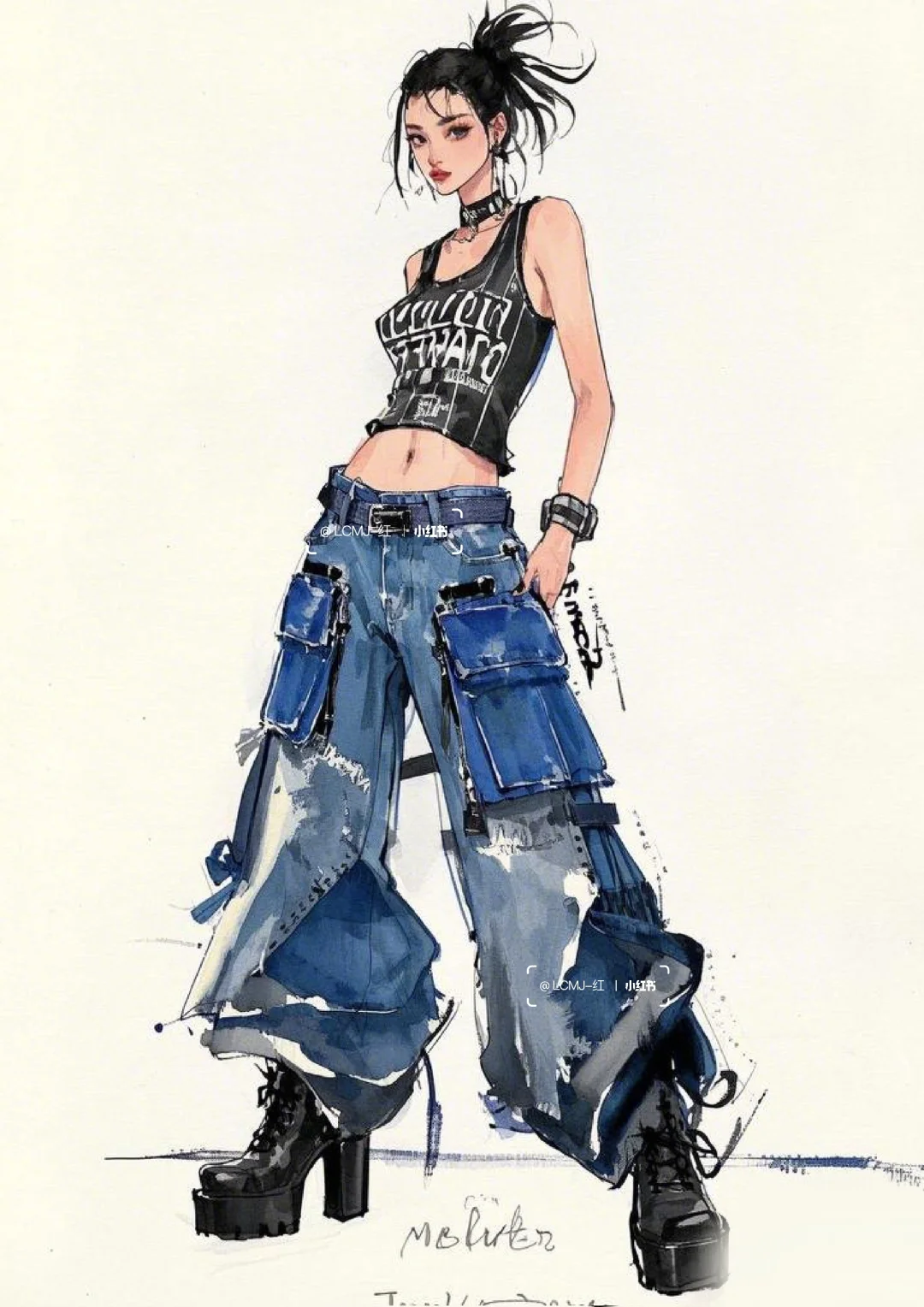 叛逆美学：高街辣妹的机能风穿搭法则