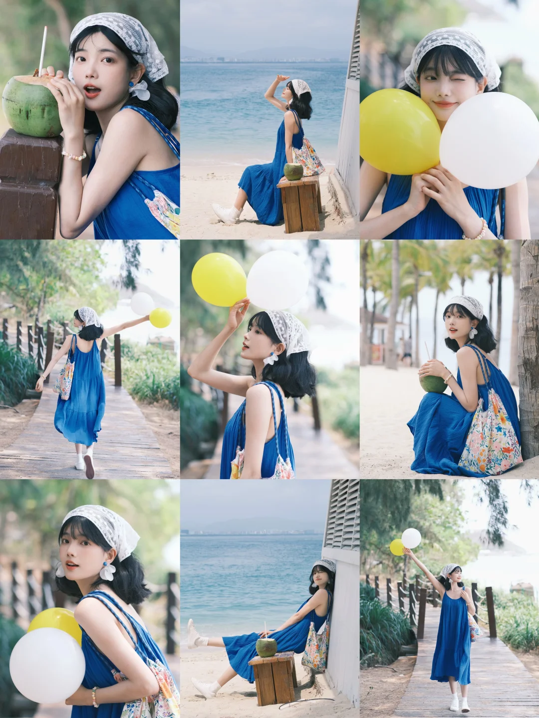 ? ?? ? ⭒˚ 她有好多海边拍照姿势.ᐟ.ᐟ