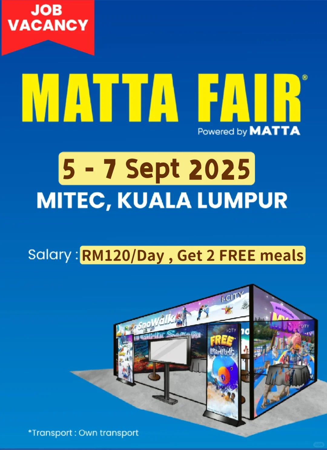 i-City x Matta Fair 展会招人啦！