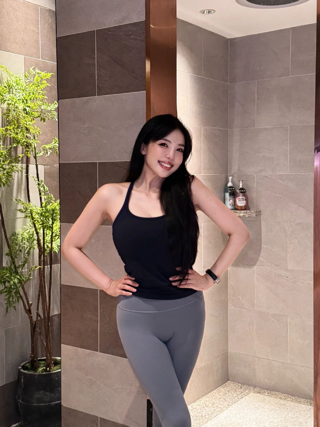 挑战只穿瑜伽服出门Day 46｜◟♡今天很漂亮