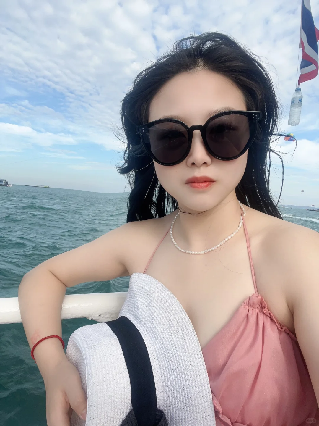 微胖女生 海边穿搭 出海?