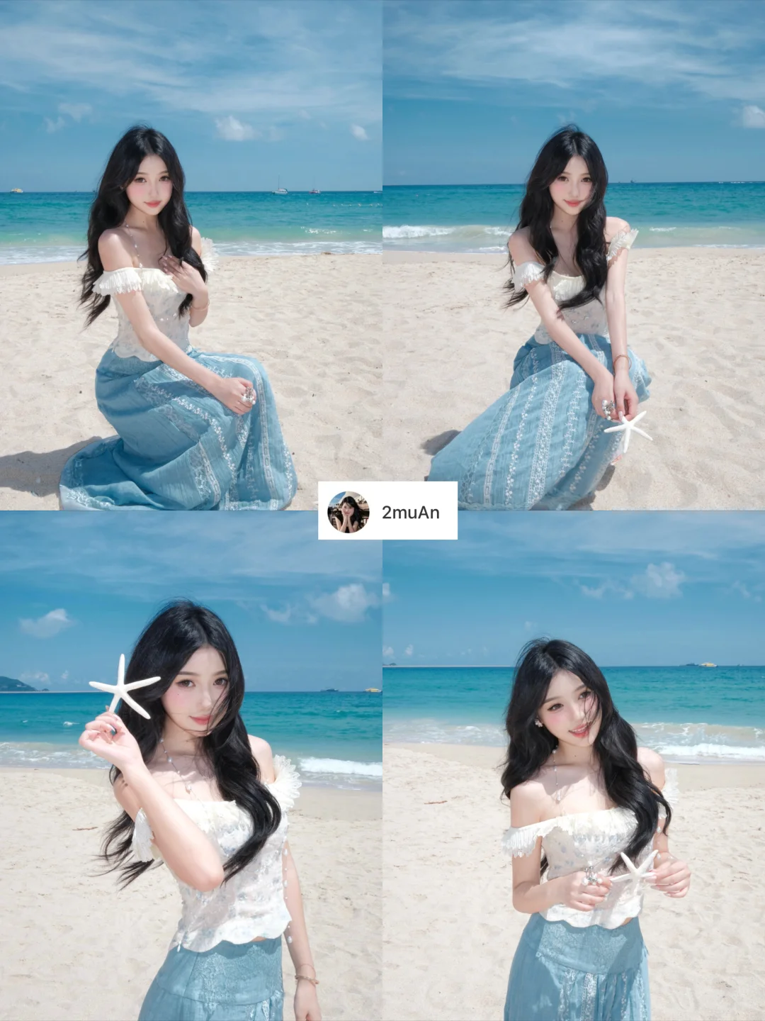 存一些海边拍照姿势?