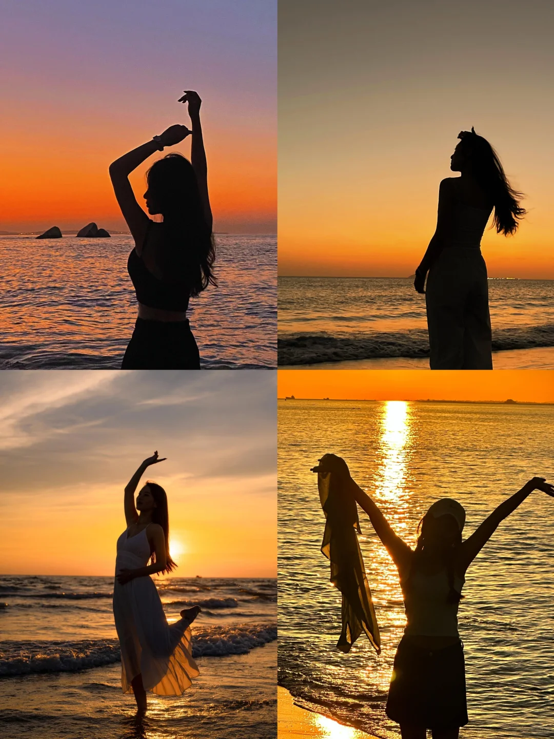 提前存！海边日落拍照姿势?！