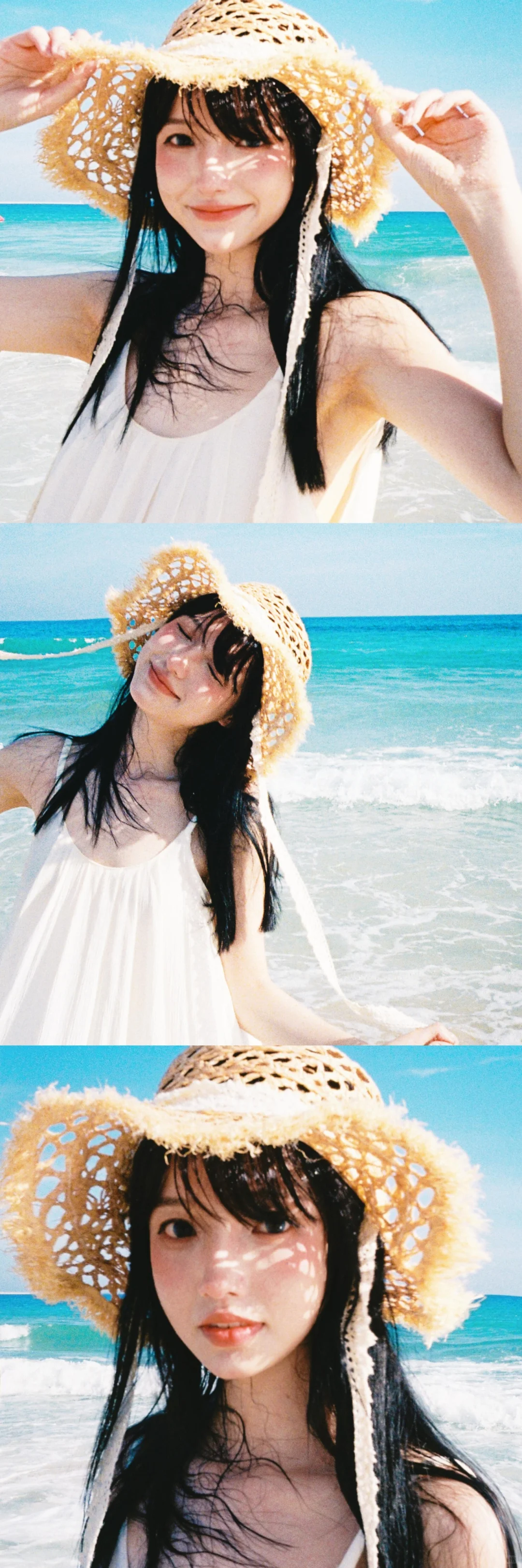 存一些海边氛围感拍照姿势！