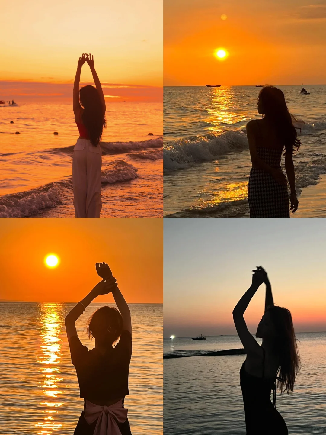 提前存！海边日落拍照姿势?！