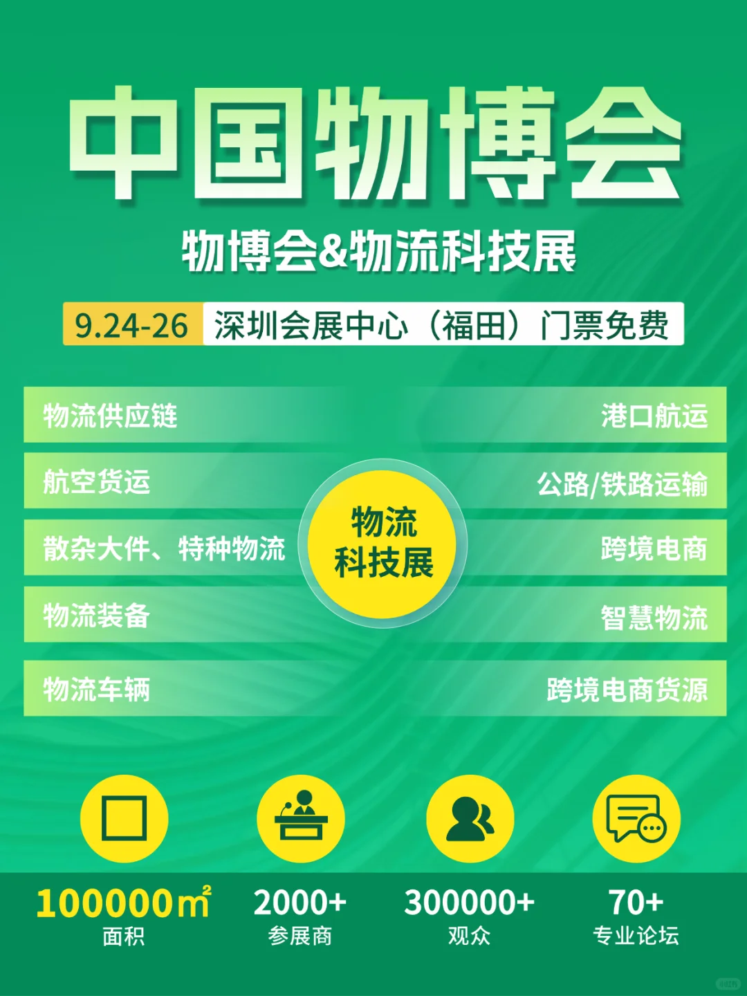 深圳物流展9.24开幕 10万㎡ 逛3天摸鱼一年