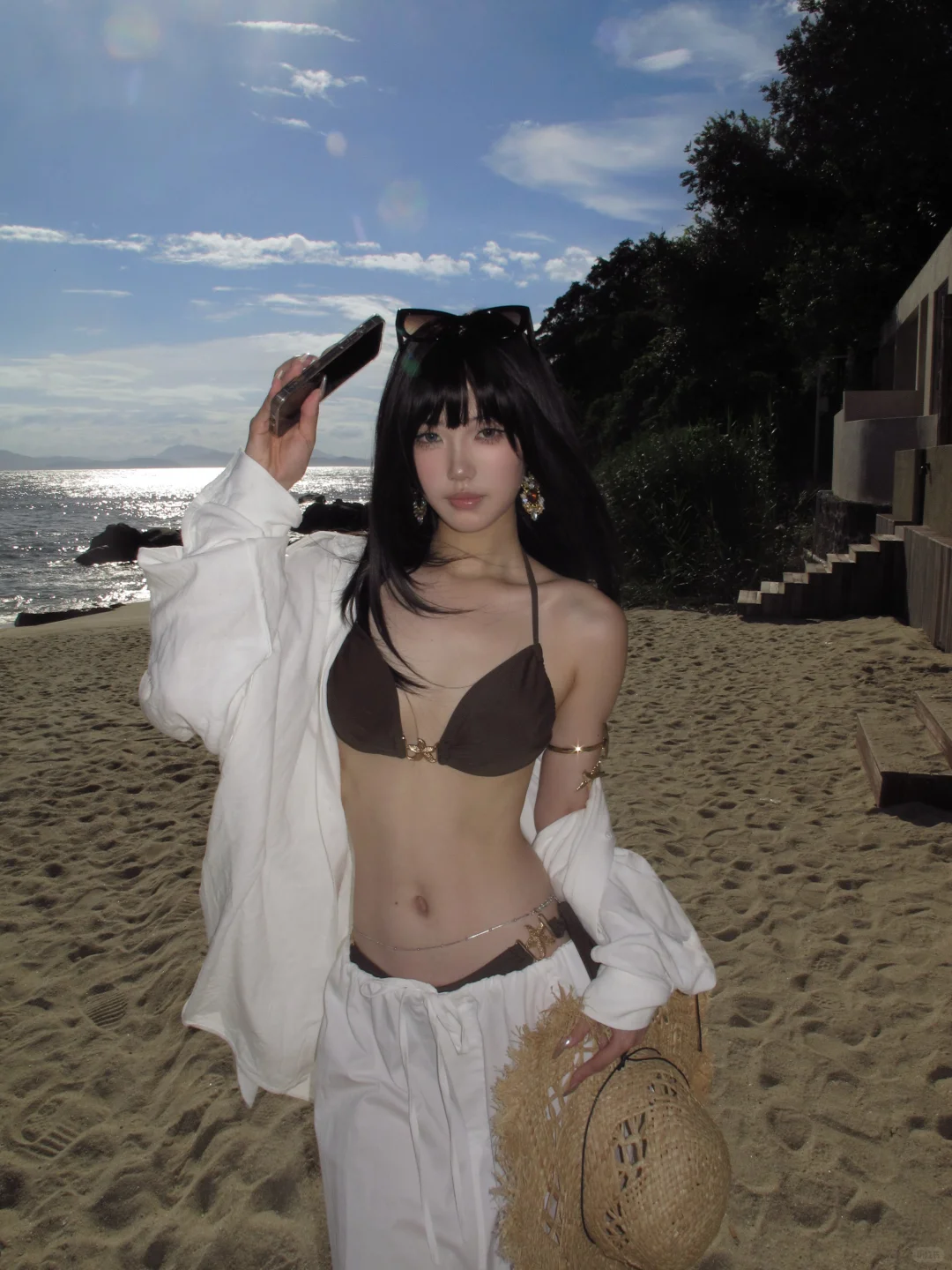 OOTD｜去海边这样穿真的很松弛??