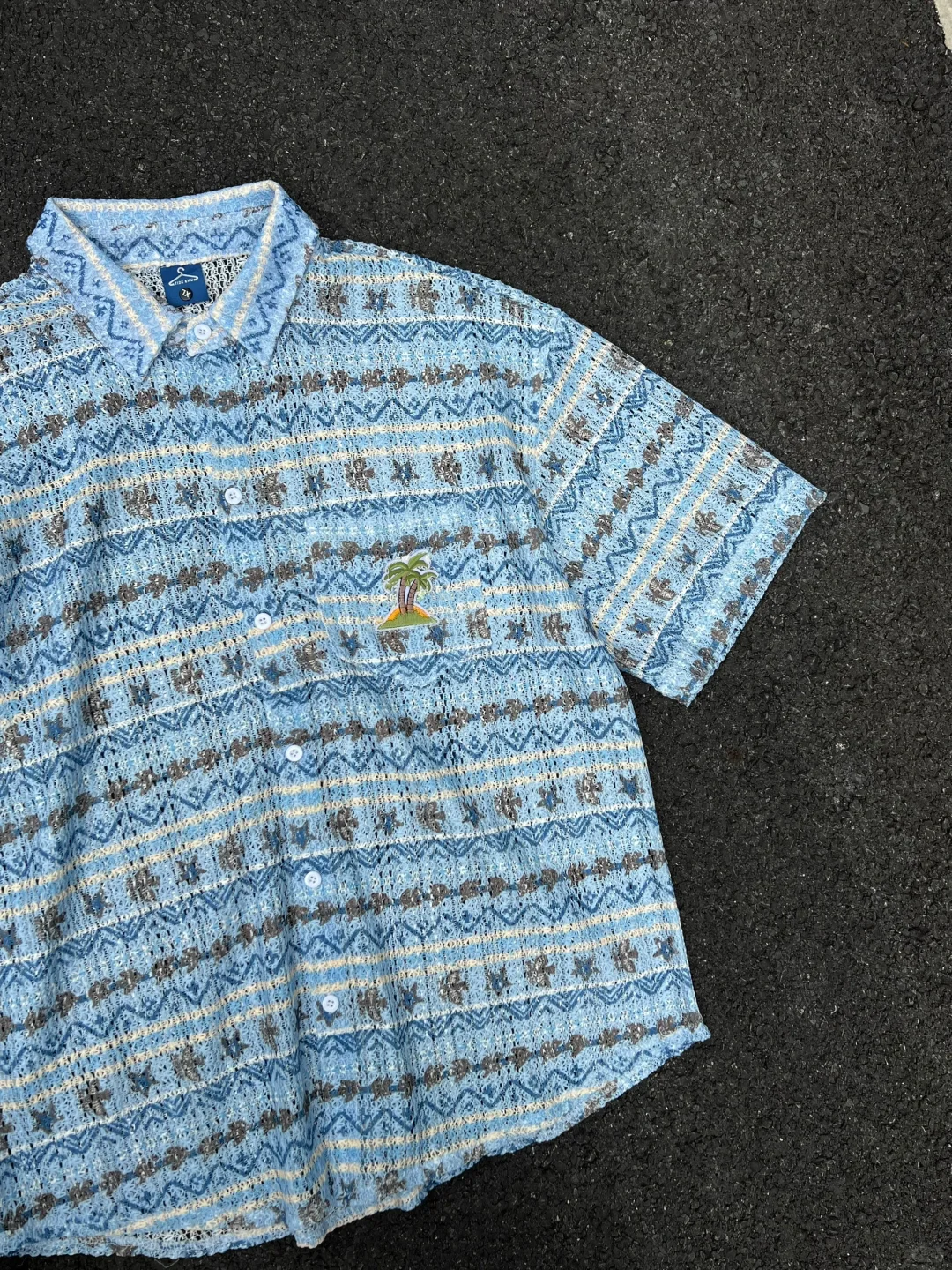 ?海岛度假风｜夏日海边复古花衬衫短袖