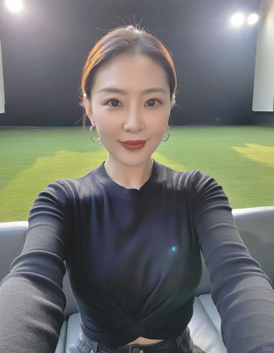 40岁了 依然自带桃花阵！