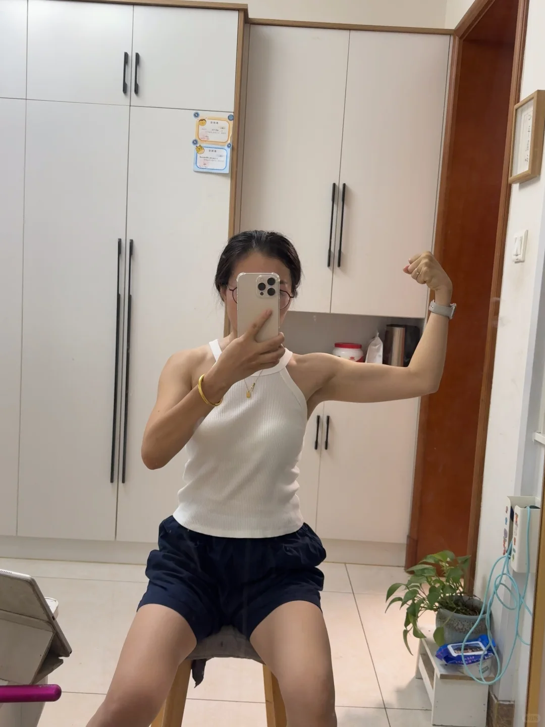 中年少妇的健身打卡日常