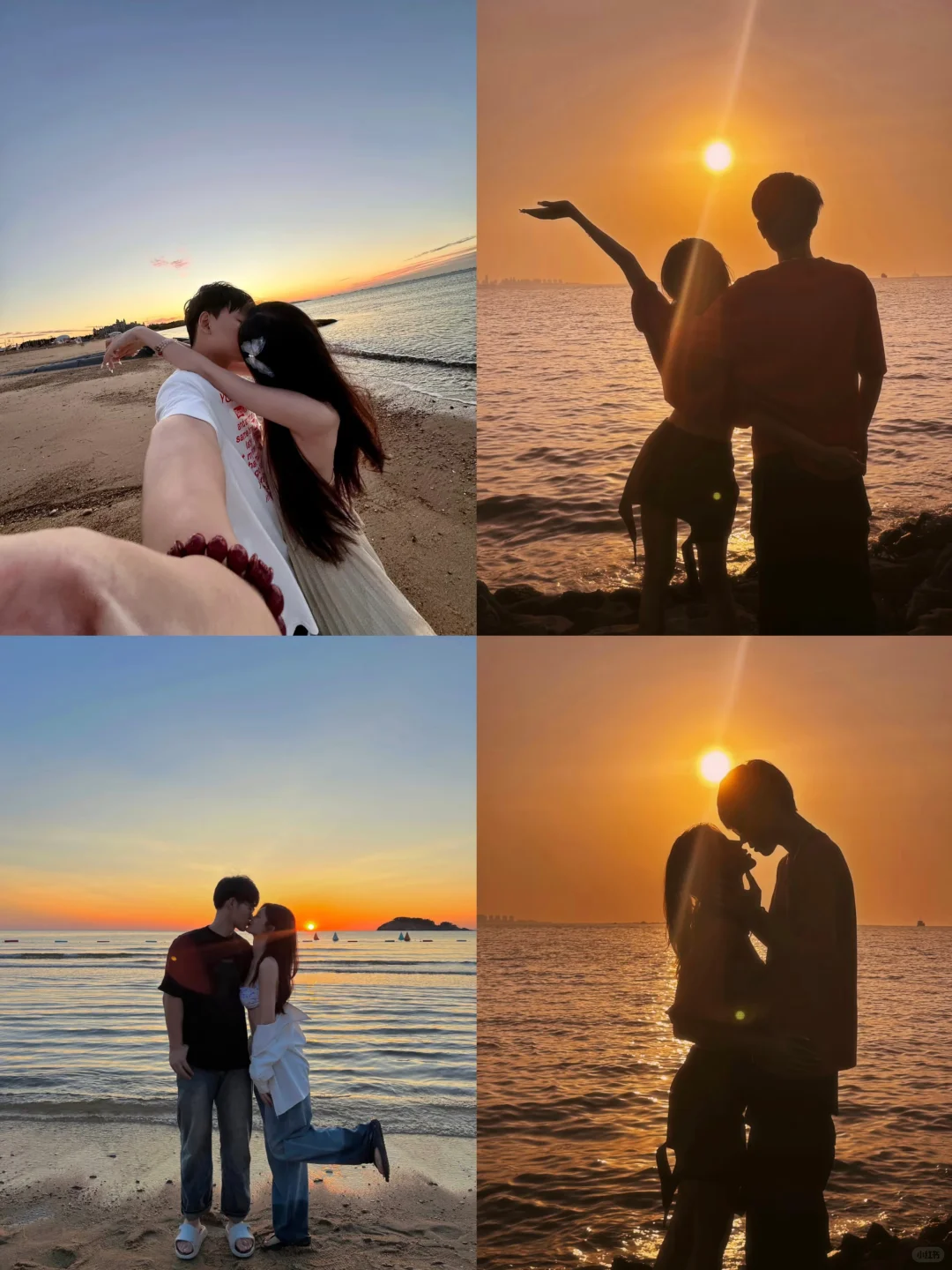 存一些海边情侣拍照姿势??
