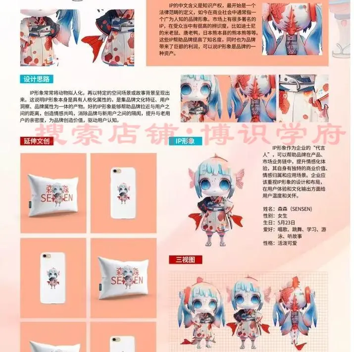 ip展板毕业设计展作品集模板包装文创展板