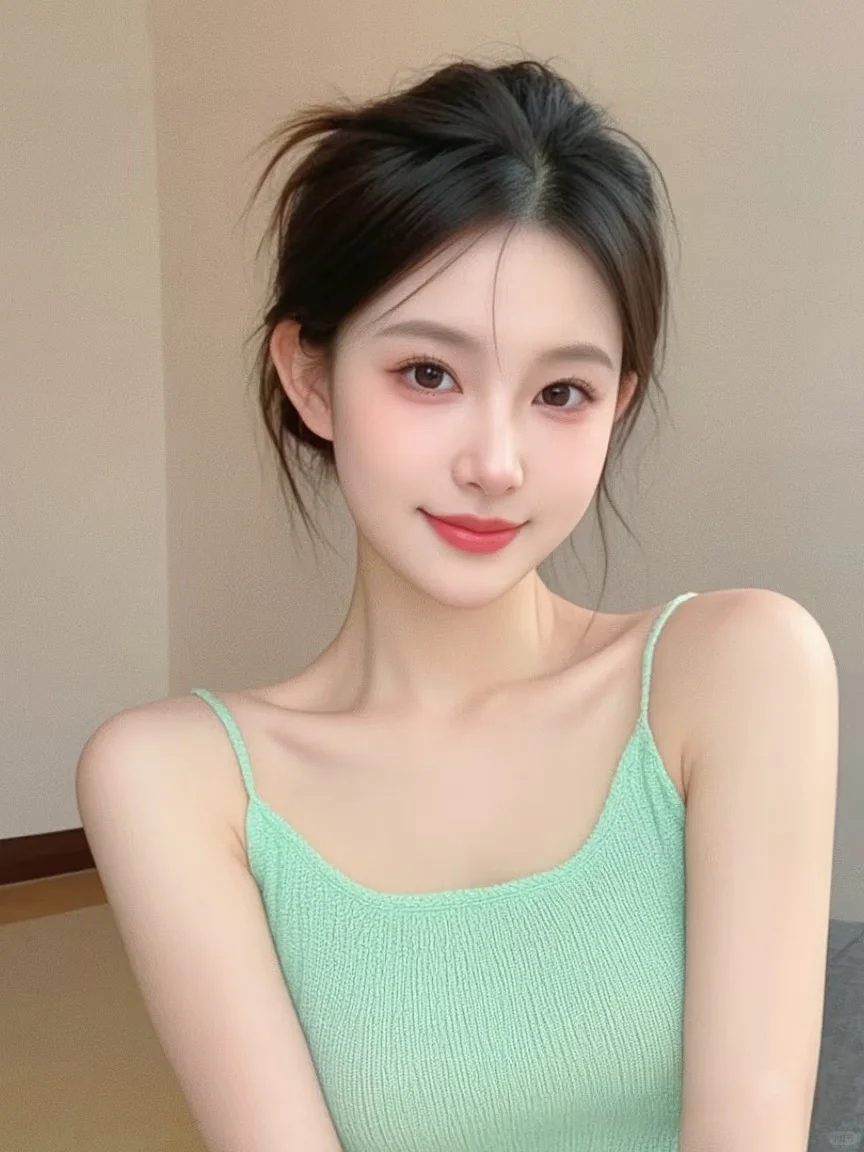 今天的妆容很清新美美哒！