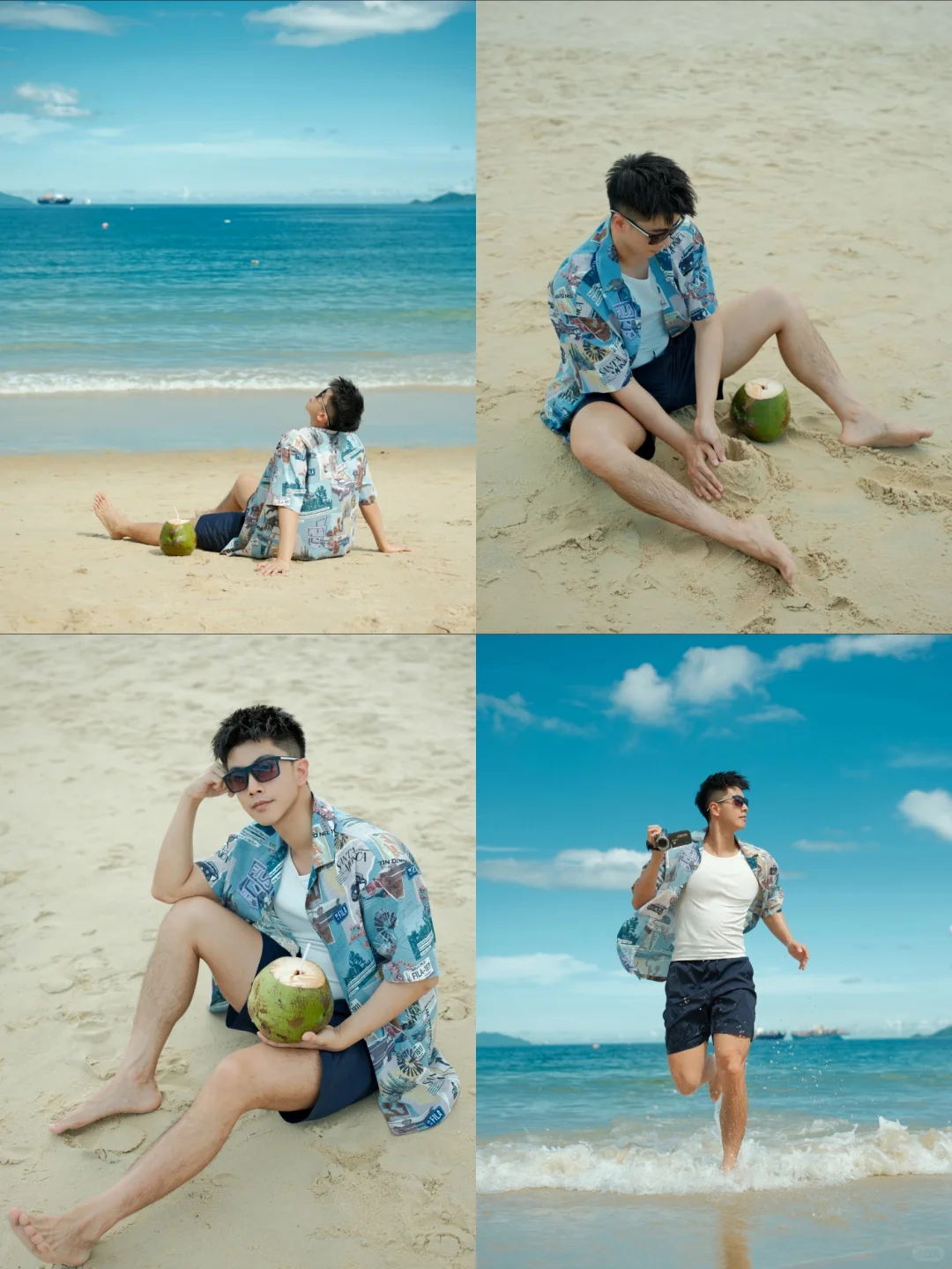 海边沙滩拍照姿势不会摆的快锁死！直接抄