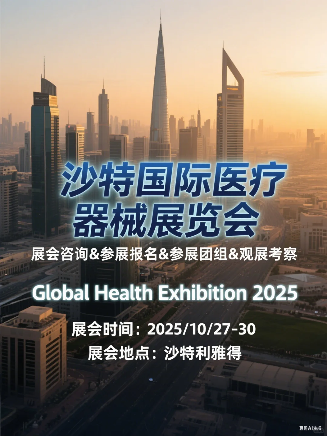 ?沙特医疗展，医疗行业盛宴来袭！