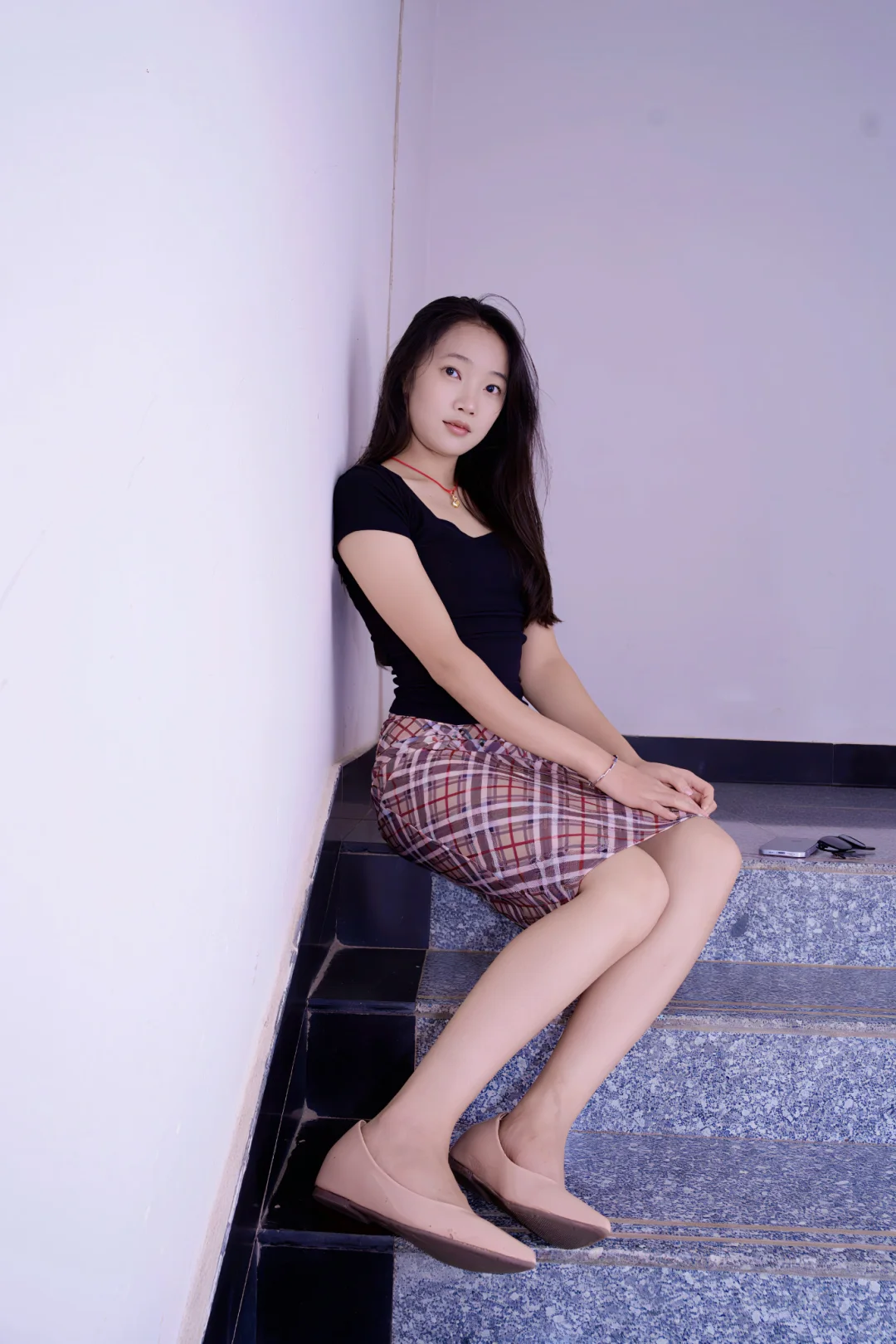 楼梯间氛围感少妇（富民约拍9/100）