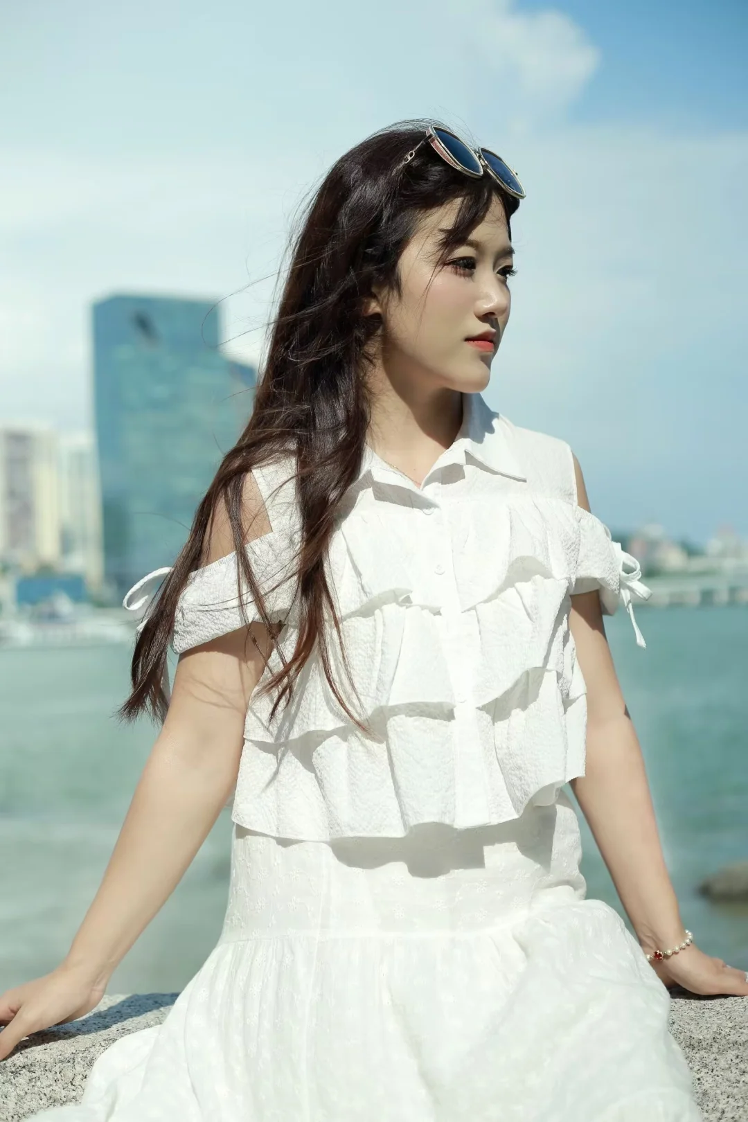 夏日海边写真｜白裙是永远的神✨