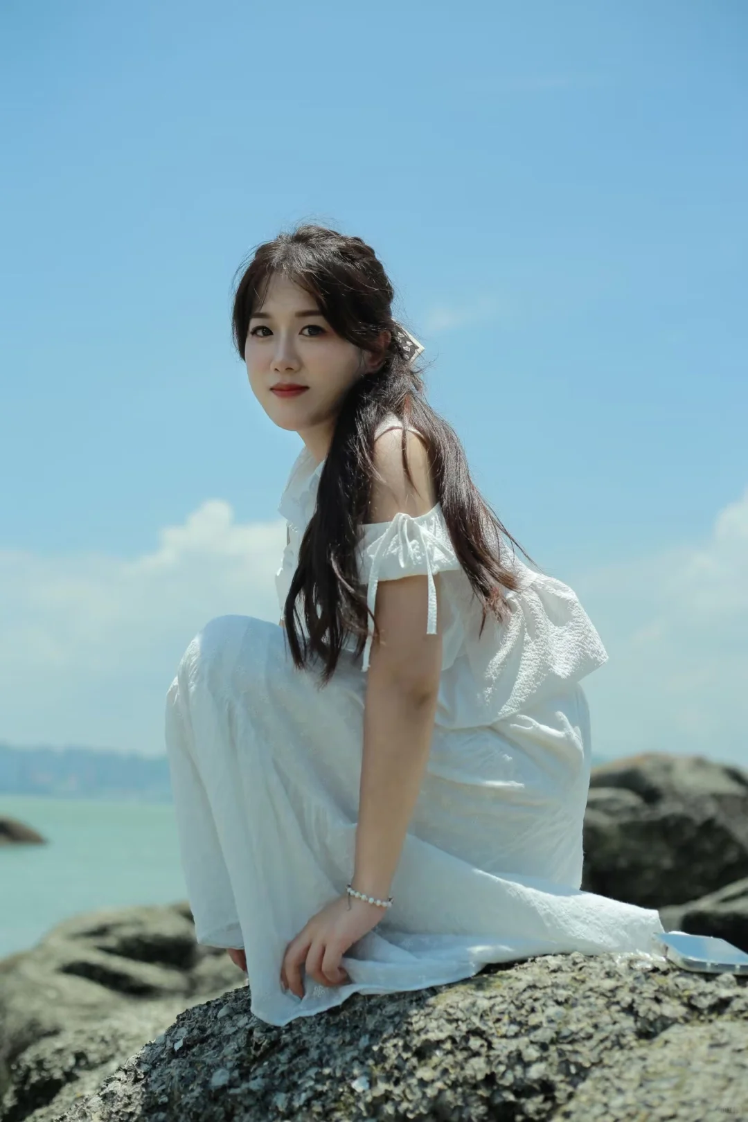 夏日海边写真｜白裙是永远的神✨