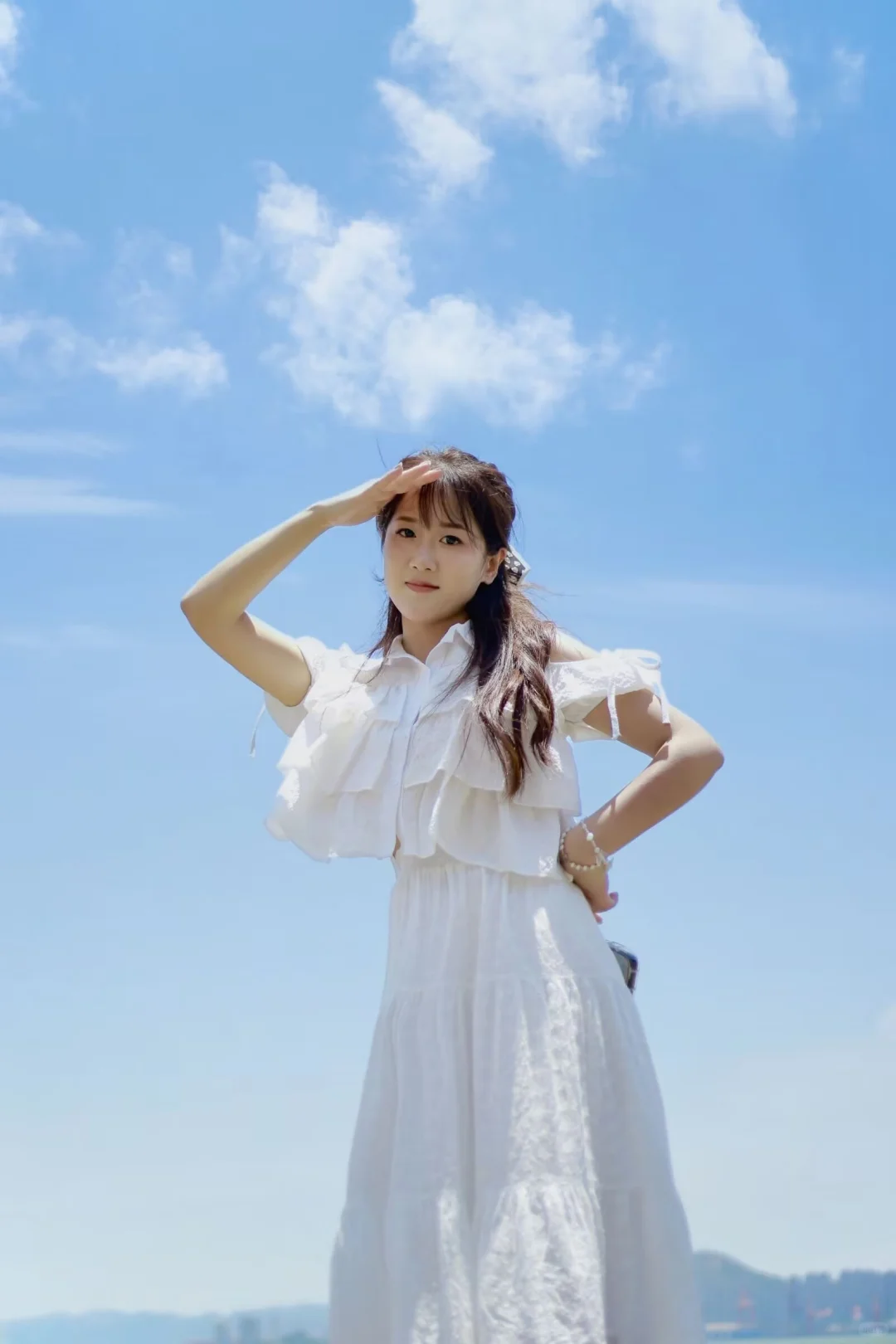 夏日海边写真｜白裙是永远的神✨