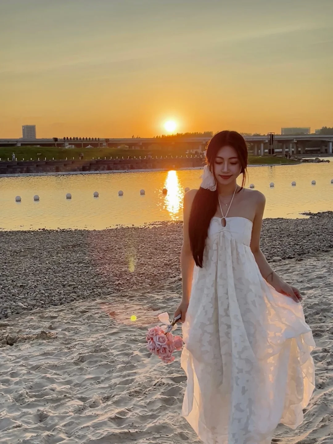 不是巴厘岛?️长春粉色沙滩太美了｜肆季南河