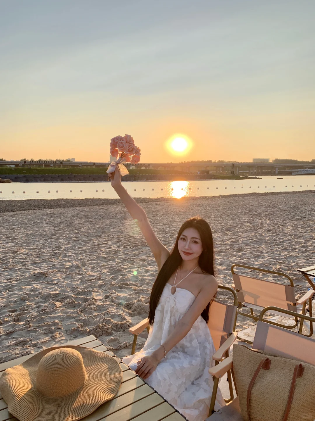 不是巴厘岛?️长春粉色沙滩太美了｜肆季南河