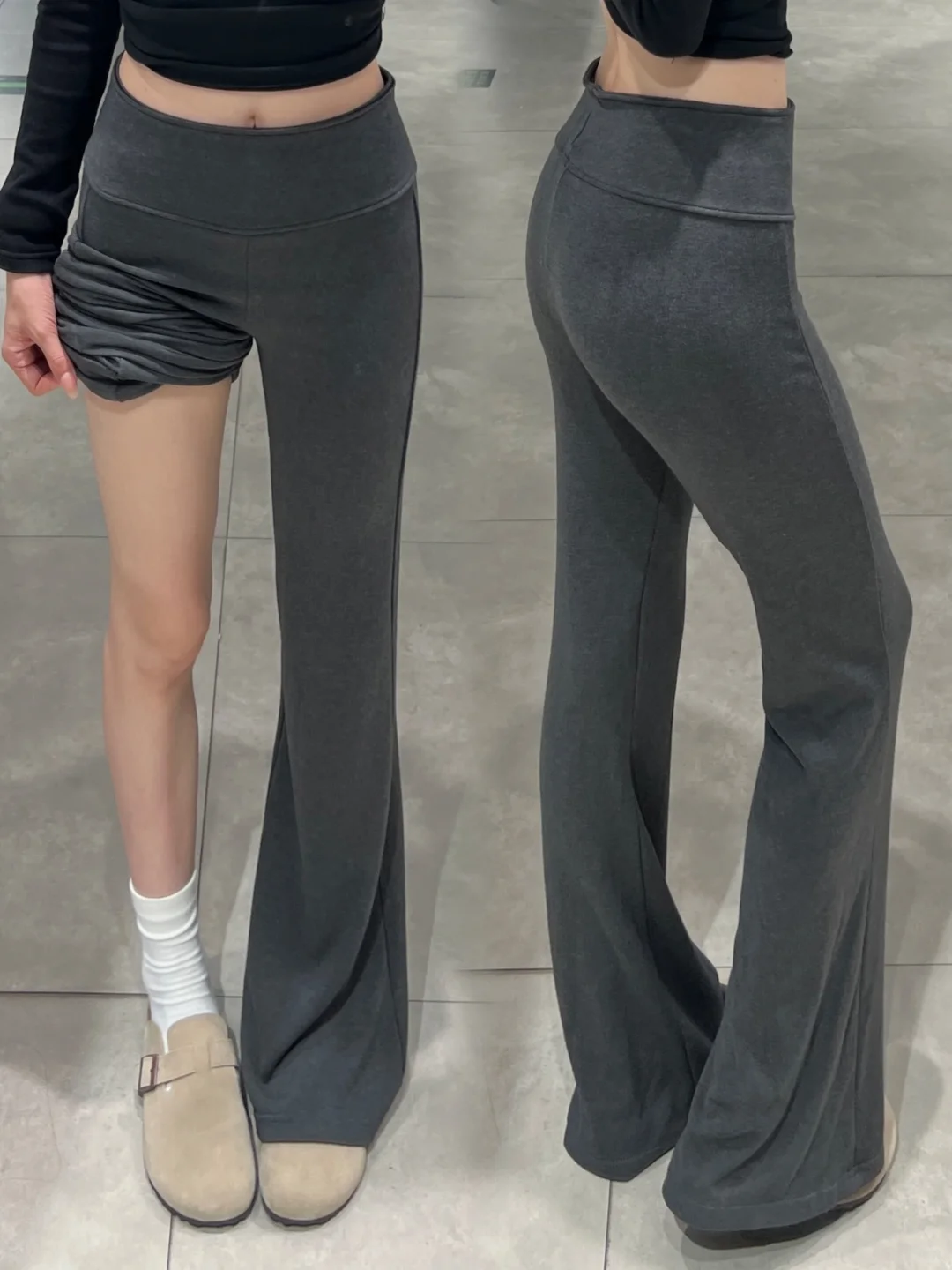 啊啊啊！！谁懂这条微喇瑜伽裤的含金量啊啊啊