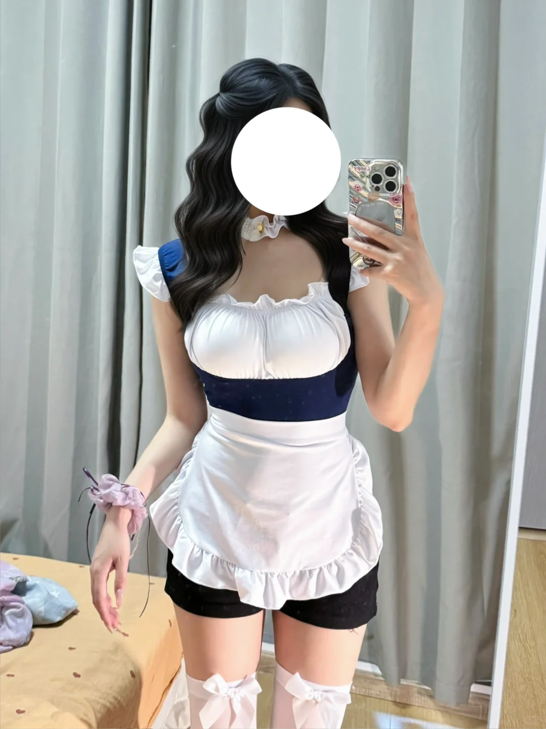 左滑看上身，今天cos小女仆?